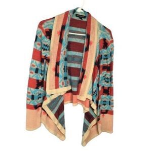 Tribal Southwest Aztec Open‎ Front Cardigan M